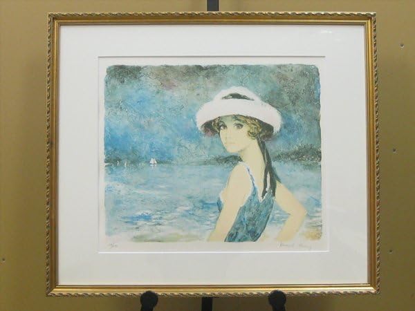 Amazon.co.jp: 心庵額装 ベルナールシャロワ 美人画／リトグラフ 
