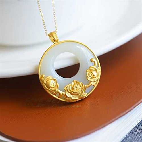 Collier jade de Hetian naturel et argent 925 un bijou hypoallergenique et apaisant pour femme
