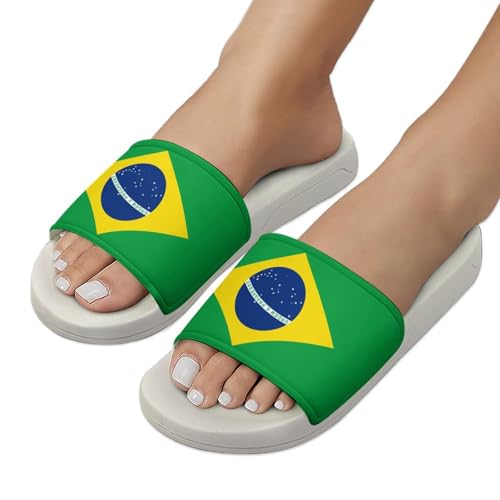Brazil Flag Brazilian Slippers Man Womans Slides Shoes Sandals Non Slip Summer Slipper for Outdoor Beach Home Indoor4
