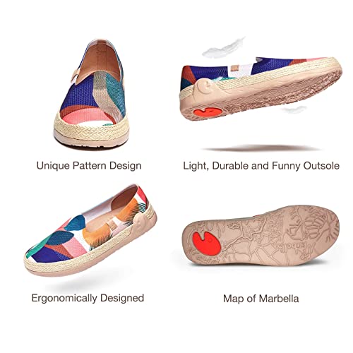 Image of UIN Shoes for Women Slip On Sneakers Comfortable Lightweight Barefoot Travel Art Painted Casual Loafers