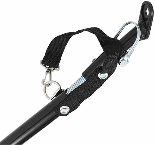 Miniatura 8 de 2-in-1 Pet Bike Trailer and Jogging Stroller for Small Dogs, RedBlack Design with 360 Swivel Wheels, Durable Oxford Fabric, Anti-Slip Base, UV