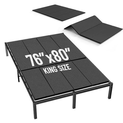 KABUM Bunkie Board King Size Wave-Structured Anti-Sag Bed Support Board
