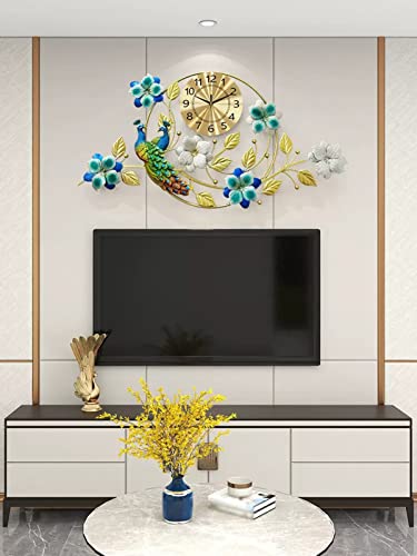 Horloge murale moderne en métal XJBTBA géante de 100cm pour salon