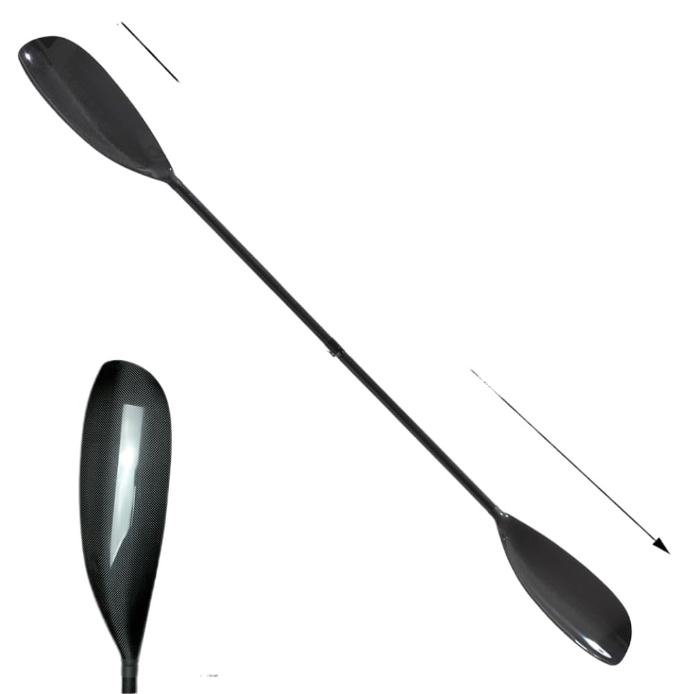 2 pièces en Fiber de Carbone Aile pagaie cuillère Kayak pagaie Double tête 760g Ultra léger 10 cm réglable 10 cm