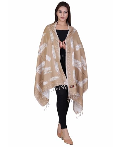 Image of KTI Winter Acrylic Colorful Printed Soft Stylish Stole for Women (MULTICOLOUR)