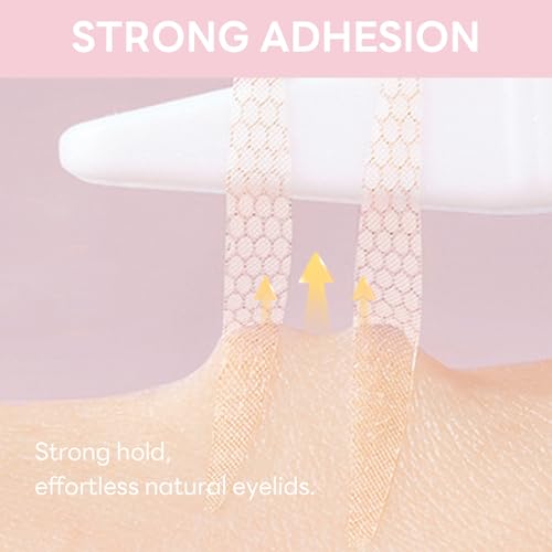 360 Pieces Double Eyelid Tape for Hooded Eyes Invisible Breathable, Droopy Eyelid Lifter Strips Self-Adhesive Single-Sided Eyeshadow Stickers with Y Ford and Tweezers - Thumbnail 6