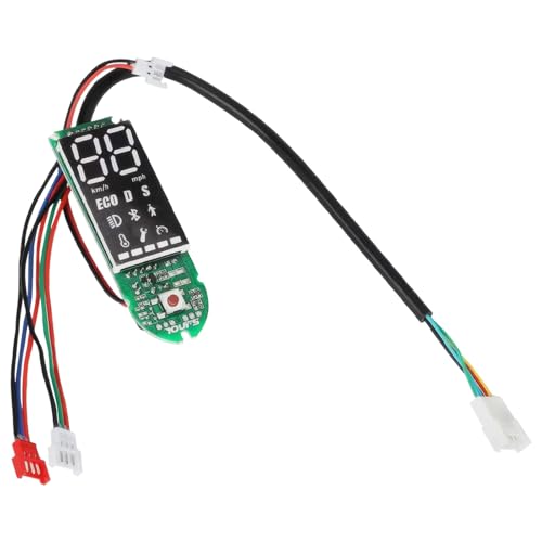yeeplant Kit de tablero de scooter eléctrico de 36 V, pantalla digital de 8.5 pulgadas, placa de circuito universal, compatible inalámbrica, kit completo, 7.5 x 2.3 cm