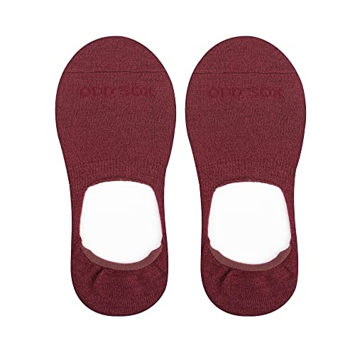 Image of Odd Sox - Basix Unisex Medium No Show Socks - Cotton Blend Low Profile - Heather Colors - Breathable Everyday Comfort
