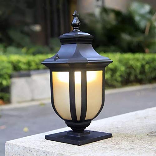 E27 Led Zewnętrzny Ogród Oświetlenie Krajobrazu Kolumna Lampa Czołowa Wodoodporna Europejska Aluminiowa Kinkiet Oświetlenie Zewnętrzne