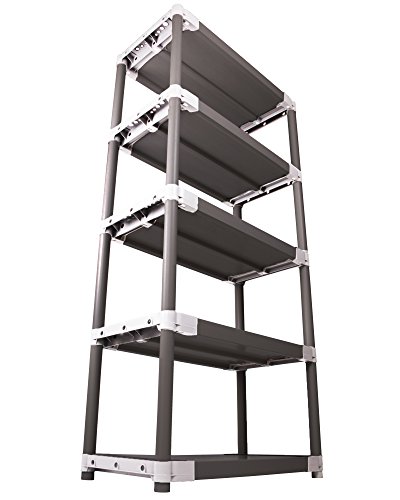 Ondis24 Kunststoffregal Schwerlastregal TIN 80/5 Böden, 450kg Belastbarkeit, ca. 80 x 40 x 168 (H) cm – Bild 4