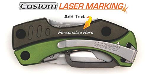 Custom Laser Engraved Multi Tool Pliers Gerber Crucial Green 30-000140