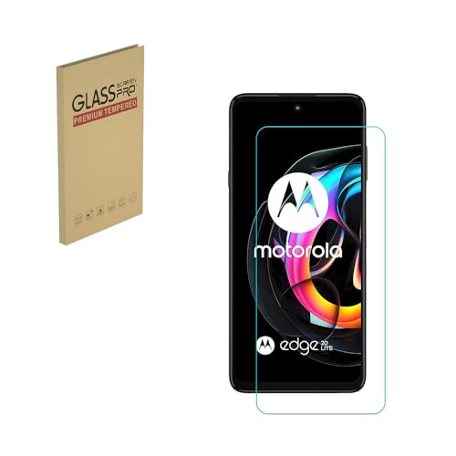 HYGMOCC Diseñado para el protector de pantalla de vidrio templado Motorola Edge 20 Lite/MOTO Edge 20 Lite, HD transparente, dureza 9H, anti arañazos, compatible con estuches (1 piezas)