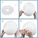 LIHAO Runde Papierlaterne Weiß Lampenschirm Papier Laterne für Party Garten Wohnung Hochzeit Dekoration (8 Zoll,20cm)