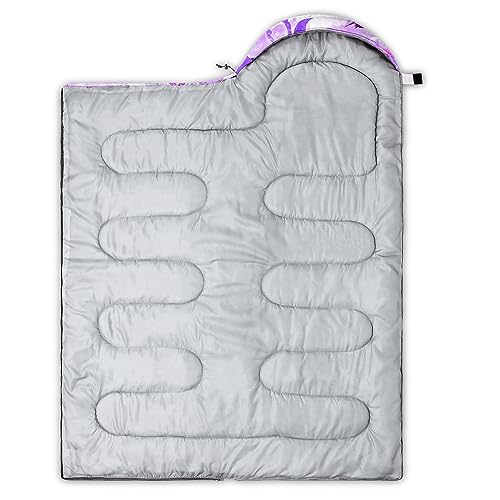 HOSIMA Bolso de Dormir Boho Mariposa para Adultos y Niños para Clima Frío y Cálido, Bolsa de Dormir Momia Compacta y Ultra Ligera para Camping y Senderismo miniatura 2