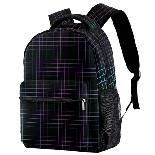 Sac à dos d'école noir et multicolore fini le désordre des cours