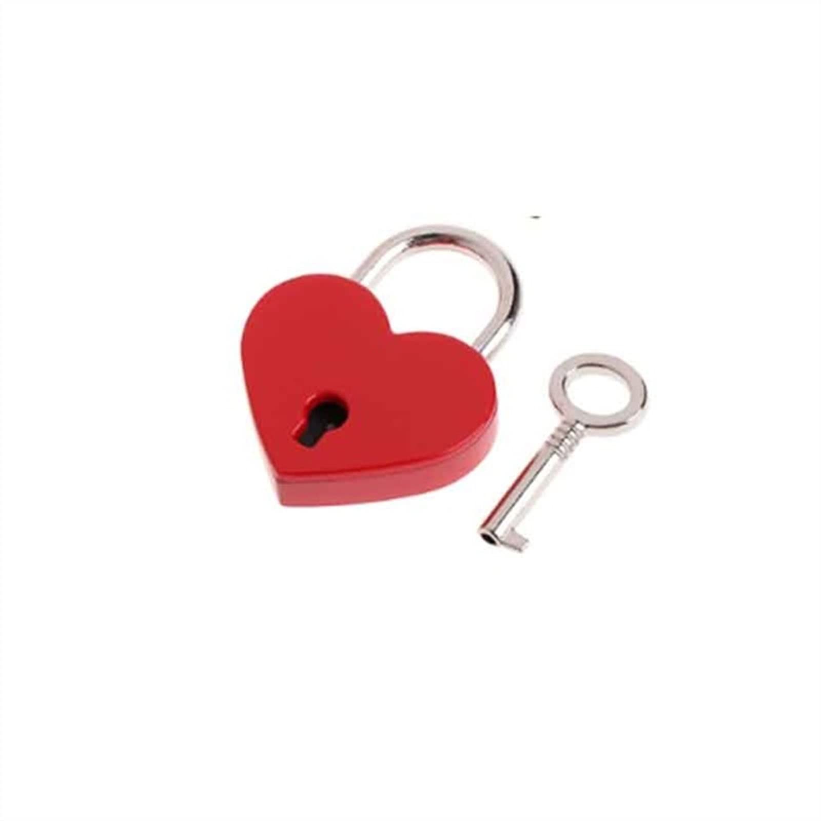 Serrure à clé avec serrure à torsion en métal KmoNo rouge pour sécuriser un sac