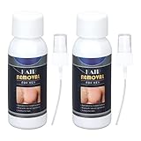2pcs 30ml Haarentfernungsspray für Männer, Körper Schamhaare Enthaarung Bart Beine Achselhöhle Schmerzloses Haarentfernungsspray, Kräuterextrakt Schmerzfreier Haarhemmer, Enthaarungscreme für Unerwüns