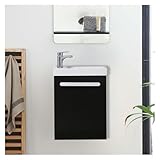  MOB-IN Meuble Lave-Mains Noir Carbone Nevada