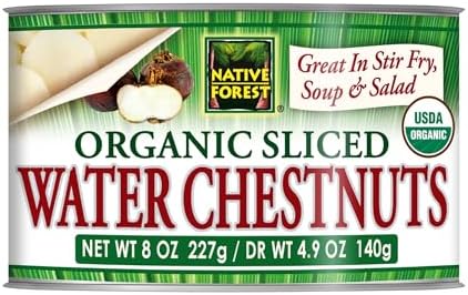 Native Forest Organic Sliced Water Chestnuts, 8 Ounce (Pack of 6)