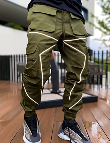Mens Cargo Pants Hip Hop Techwear Harem Pant Jogger Streetwear Tactical Track Pants4
