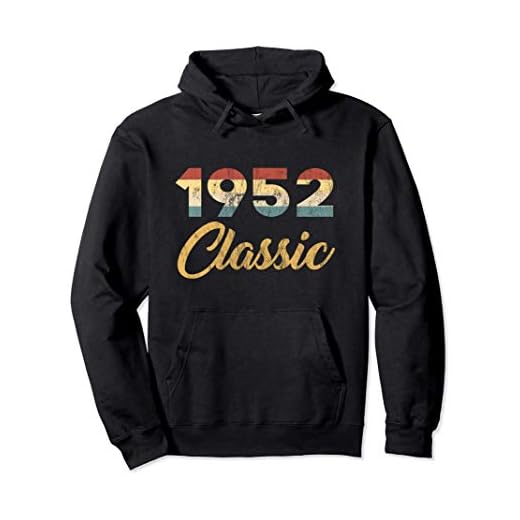 Nacido En 1952 Celebración Clásica Años 50 69 Cumpleaños Sudadera con Capucha