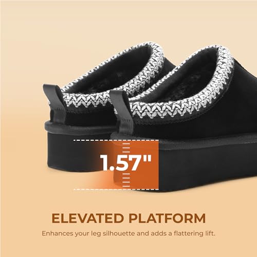Women's Genuine Suede Platform Slippers - image 5