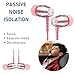 LUDOS OMNITONE USB C Headphones for iPhone 17 16 15 Pro Max Plus Air iPad Pro, 5 Years Warranty, USB-C Earbuds for Samsung Galaxy S24 S23 Ultra S22 S21 FE S20 Z Flip 3, USB Type C Earphones - Pink