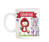 MardeTé Taza Estado Civil: Buscando Lobo como me Coma Mejor. La Mejor Taza de Caperucita...