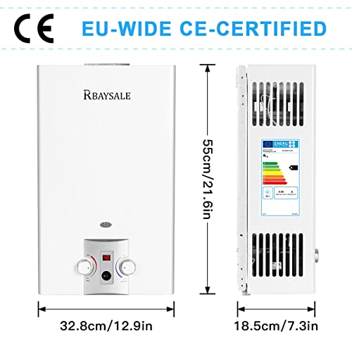 Gas Durchlauferhitzer RBAYSALE 10L 20kW für Instant Warmwasser