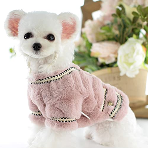 Pull chaud pour chien et chat en velours isolant vêtement hiver S - 4
