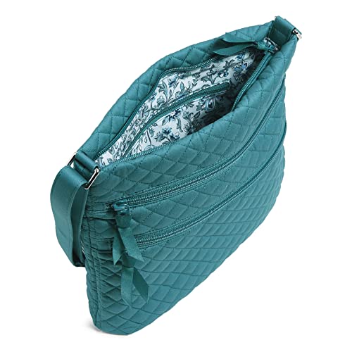 Image of Vera Bradley Women's Cotton Triple Zip Hipster Crossbody Purse