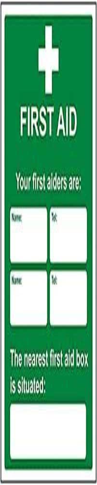 V Safety Eco Friendly First Aid General - First Aid/First Aiders/Location - 200 X 300mm