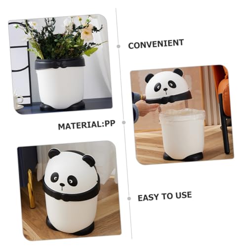 Caneca de basura rectangular multicolor para escritorio miniatura 7