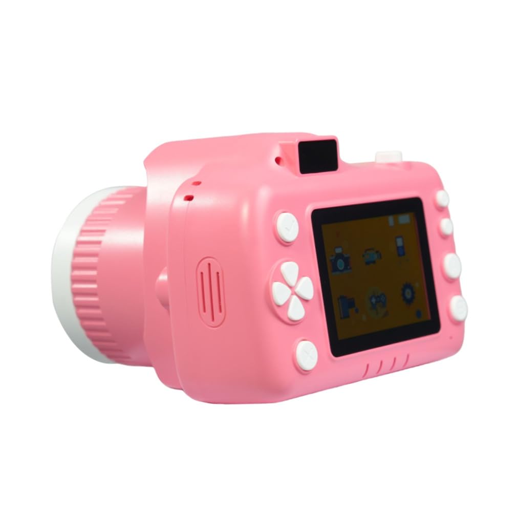 TOYANDONA Cámara Infantil con Proyector: Cámara de Vídeo de Plástico con Grabación de Música - Incluye Cable USB, Tarjeta de Memoria Y Correa Niños Y Niñas para Viajes, Acampadas