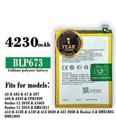 Image of OriginaI BLP673 Battery for Oppo A3S / A5 Battery with 1 Year Warranty ****(A0126)