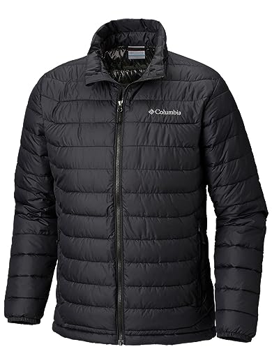 Image of Columbia Men Omni-Heat Reflective Powder Lite Hooded Hiking and Trekking Down Jacket