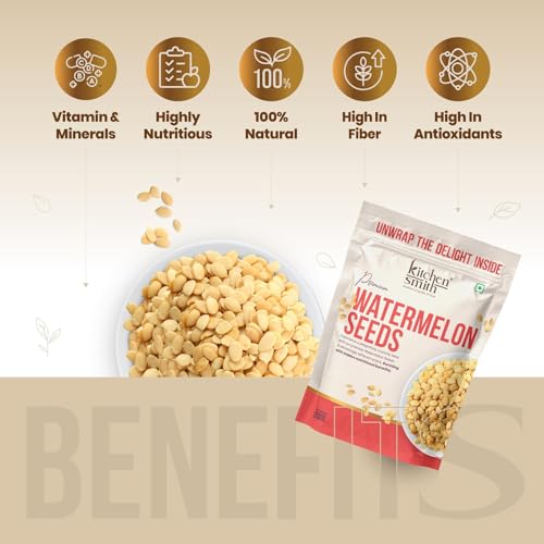 Image of KitchenSmith Premium Watermelon Seeds - Pack of 2 (200gm Each) | A Nutrient-Rich Superfood For Energy | Digestion & Overall Wellness | High In Protein | Raw Watermelon Seeds