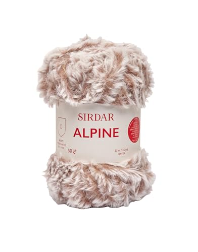 Sirdar Alpine, Luxe Faux Fur Yarn, Sable (407), 50g