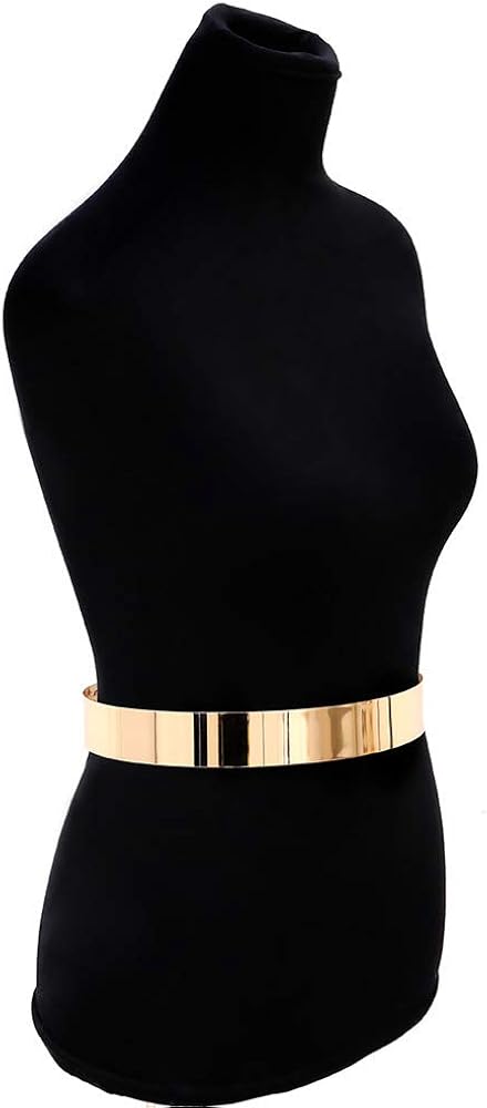 Lamdgbway Double Rangée Cristal Taille Chaîne En Métal Strass Corps Chaîne Ceinture Bijoux Pour Femmes Filles Robe Or 135CM