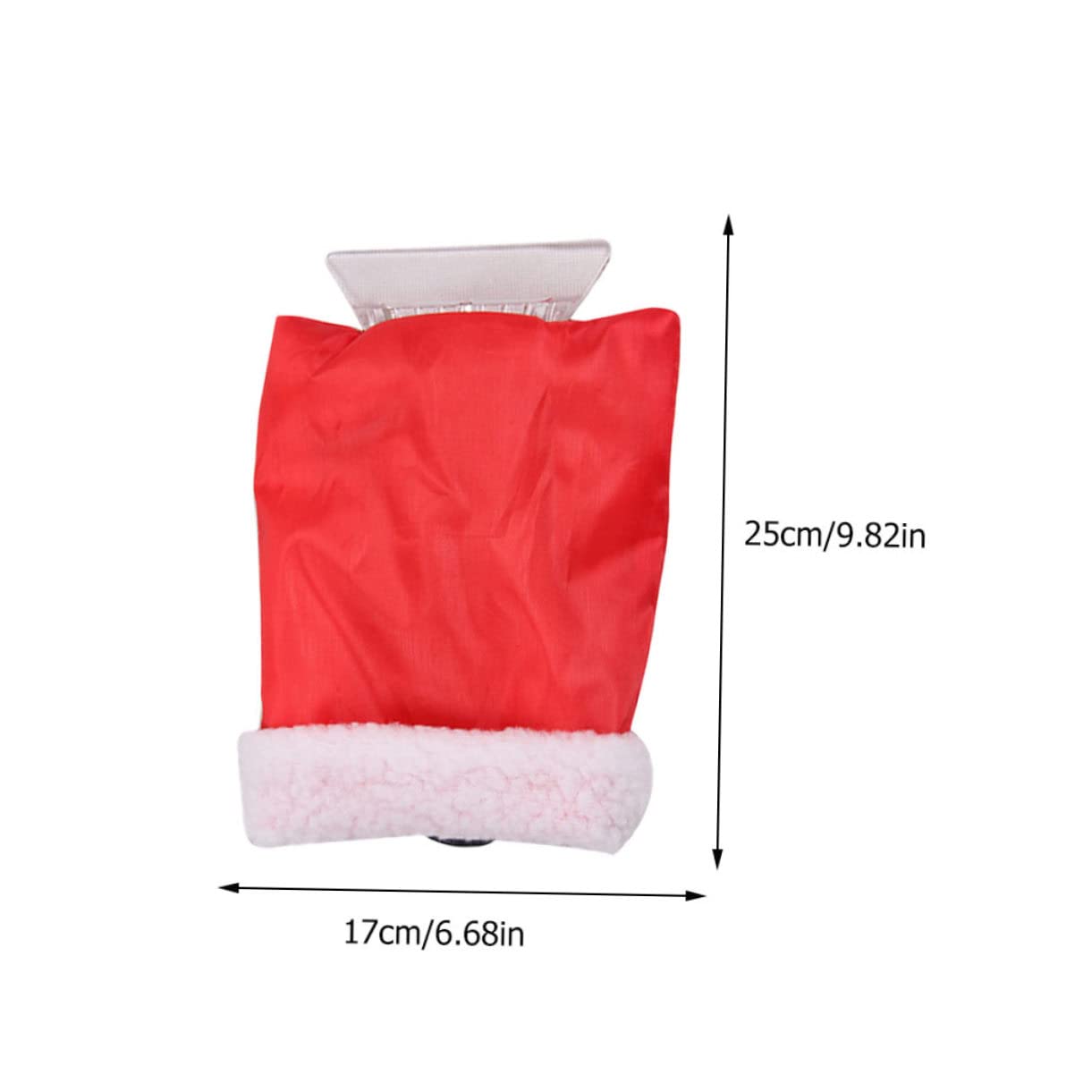 Parliky 2Pcs Christmas Mitten Style Snow Shovels Snow Removal Gloves for Winter Snow for Vehicles with Cover