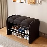 Photo Gallery panca portaoggetti con sedile in pelle pu, panca scarpiera per ingresso a 2 livelli, panca ottomana con contenitore per camera da letto - mobili con struttura in leg(size:60 x 37 x 45 cm,color:nero) Photo Gallery panca portaoggetti con sedile in pelle pu, panca scarpiera per ingresso a 2 livelli, panca ottomana con contenitore per camera da letto - mobili con struttura in leg(size:60 x 37 x 45 cm,color:nero)