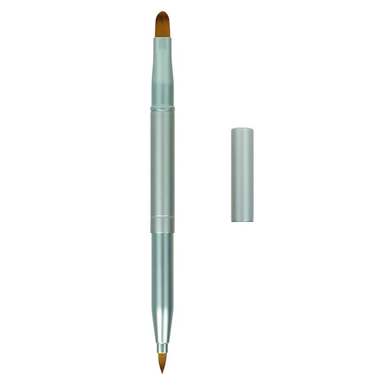 Pincel retrátil para lábios Liasun Light Green, nylon, 1 unidade