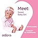 Adora Sweet Baby - 11” Soft & Cuddly Baby Doll, Realistic Features, Gentle Scent, Machine Washable, Lightweight & Easy to Hold | Adorable Playmate (Baby Girl)