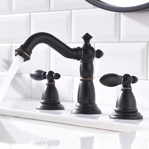 Robinetterie de salle de bain vintage pour vasque 3 trous