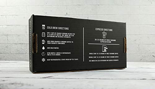 Cold Brew Coffee Box Set - Colombian, Peruvian, Guatemalan Ground Coarse - 6 Filter Bags Included - 1.5 Lbs #TOP5