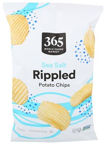 Image of 365 by Whole Foods Market Rippled Sea Salt Potato Chips, 10 OZ