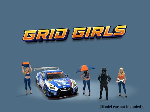 Set 4 Figuras Metal Grid Girls Escala 1:64 AD-2406MJ miniatura 2