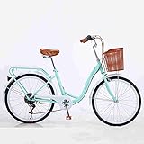 PORUIMIN Beach Cruiser Bicycles, 24/26 Inch 7 Speed Mens Womens Cruiser Bikes, Comfortable Commuter...