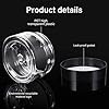 SATINIOR 6 Pack 3 oz Plastic Jars Containers with Lids Wide-mouth Refillable Leakproof Reusable Round Empty Jars for Travel Cosmetic Dry Food SpiceCandy Cookie Home Kitchen Organizing(Black) #3