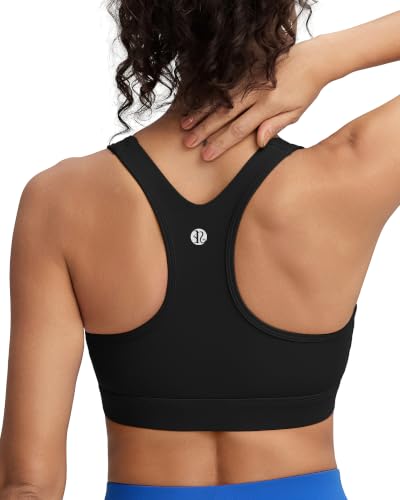 Image of RUNNING GIRL High Impact Sports Bra,Racerback Sports Bras for Women High Support Molded Cup Workout Bra with Sewn in Pads